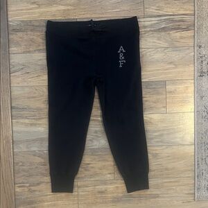 Abercrombie & Fitch A&F Logo Black Joggers